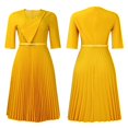 thumbnail image 2 of Dress For Women,Womens Bodycon Midi Dress Business Office Casual A-Line Dress, 2 of 8