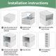 thumbnail image 5 of Caja organizadora de 6 niveles plegable y apilable para zapatos tamaño 12 sin montaje, 5 of 7
