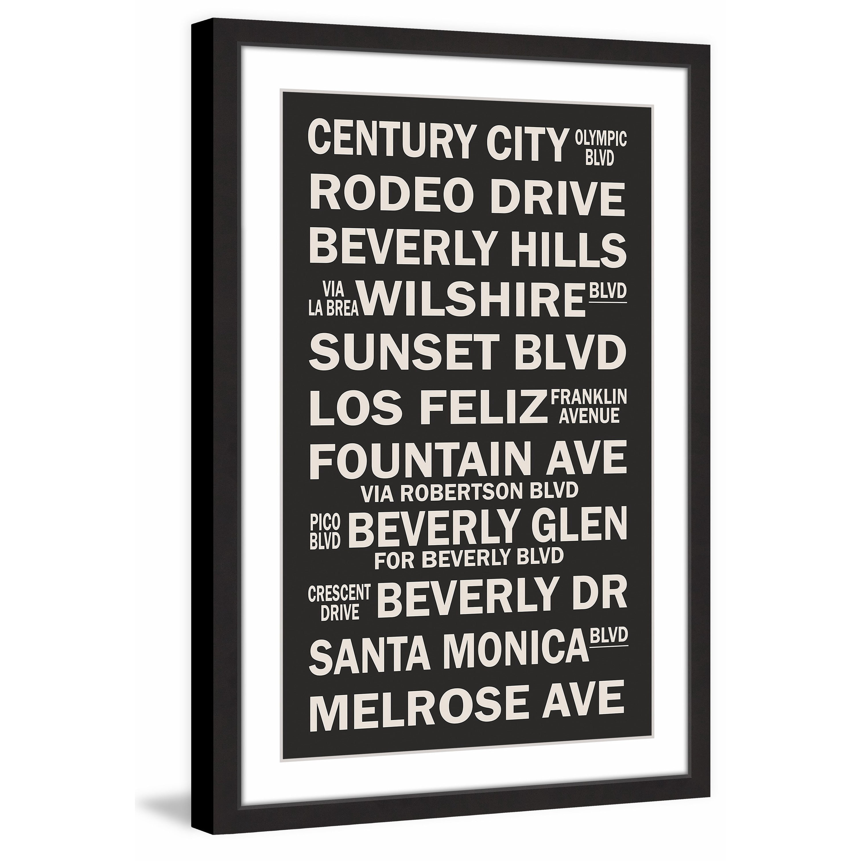 "Famous California" Framed Painting Art Print