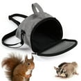 thumbnail image 3 of Hamster Carrier, Small Pet Supplies Pouch Guinea Travel Bag Bunny Squirrel Chinchilla Outdoor Tote for Outdoor Hiking Travel Walking , L L, 3 of 10
