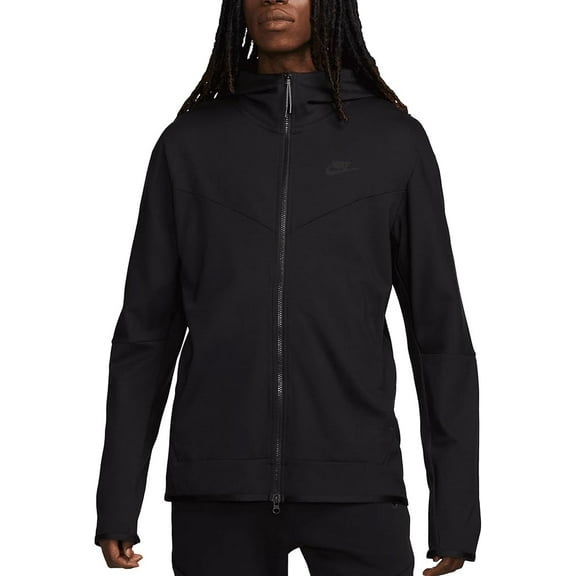 Nike Mens Nike Tech Full-Zip Lightweight Jacket - Mens Black/Black Size M