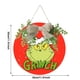 thumbnail image 3 of Letrero de bienvenida Kagetolytai árbol de Navidad de Grinch guirnalda de madera verde, 3 of 4
