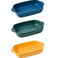 thumbnail image 3 of Creative Ceramics Baking Tray Practical Household Baking Plate Cake Bread Baking Tray for Home Kitchen Bakery (Green), 3 of 8