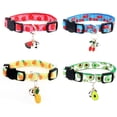 thumbnail image 1 of Breakaway Cat Collar with Bell, 4 Pack Safety Adjustable Cat Collars Set, 1 of 9