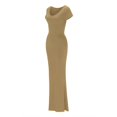 thumbnail image 5 of Ketyyh-chn99 Blouses pour Femmes Mode Chic Grande Taille Robe d'Été Robe Extensible Manches Longues Robe Longue Confortable Kaki,TP, 5 of 5