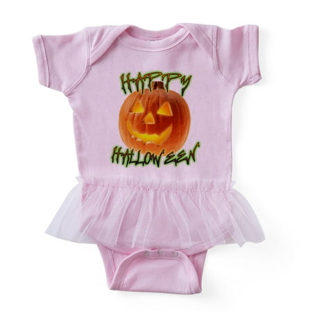 CafePress - Happy Halloween - Cute Infant Baby Tutu Bodysuit