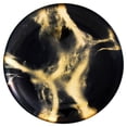 thumbnail image 2 of Thassos Set/4 Canapé Plates Black/Gold, 2 of 6