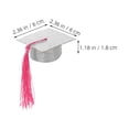 thumbnail image 2 of LOLIPPYY 5Pcs Silver Graduation Goblet Caps Wine Cup Covers for Festive Party Decorations, 2 of 7