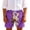 Purple, variant on ZACPNCV Kids Swim Trunks Boys Girls Printed Beach Shorts Drawstring Elastic Waist Quick Dry Swimwear with Pockets Summer