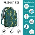 thumbnail image 4 of Artistic Cat Print Student School Backpack with Minimalist Cat Design and Geometric Cat Pattern Abstract Design Book Bag, 4 of 6