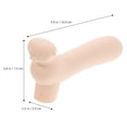 thumbnail image 3 of HEALEEP 2 Pcs Poignée de Porte Couvercle de Sécurité en Silicone Beige pour Chambres, 3 of 7