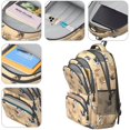 thumbnail image 3 of French Bulldog Orange Pattern Backpack for School, Cute School Bag with Adjustable Shoulder Straps and Padded Back, 16.9"x12.6"x5.9", 3 of 4