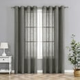 thumbnail image 4 of Luxury Semi Sheer Grommet Top Curtain Single Panel - Assorted Colors, 4 of 8