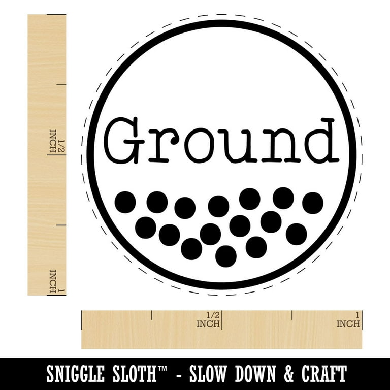 Sniggle Sloth Ground Coffee Label Rubber Stamp for Scrapbooking Crafting  Stamping Medium 1 Inch 