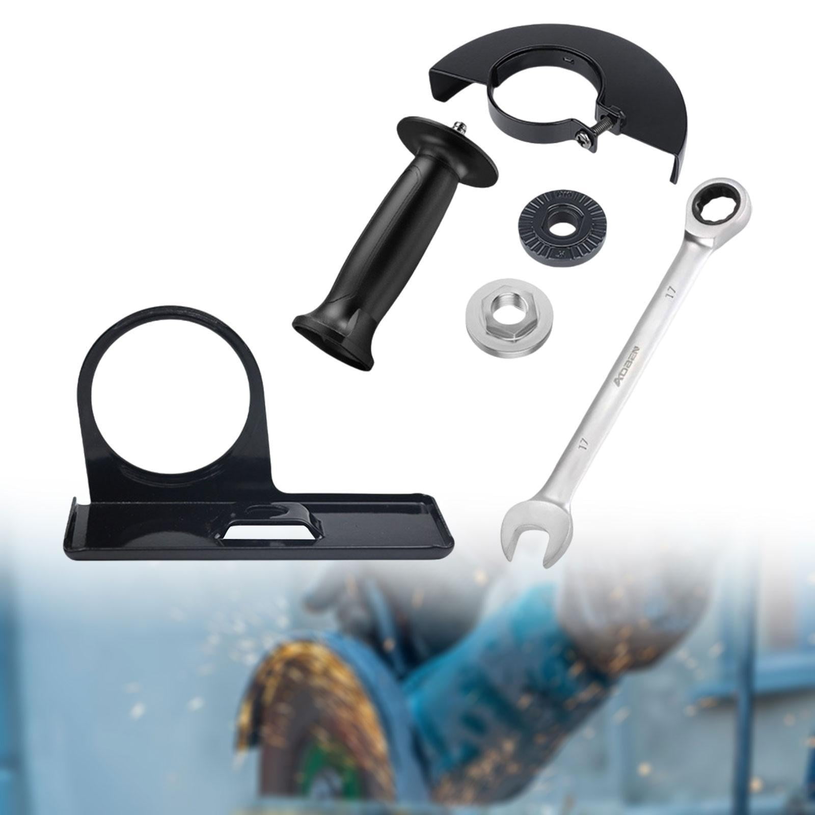 Fzaqwen Angle Grinder Cutting Base 45mm Mount Angle Grinder Protection Cover Upgrade Set