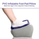 thumbnail image 4 of Almohada inflable para pies de PVC, almohada flocada para reposapiés de viaje, cojín relajante, almohada inflable para reposapiés de viaje, 4 of 5