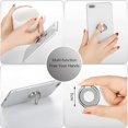 thumbnail image 2 of 4 Pieces Glitter Bling Phone Ring Holders Metal Finger Kickstand 360° Rotation Bling Phone Ring Stand for Universal Tablets and Smartphone (Gold, Silver), 2 of 8