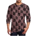 thumbnail image 2 of Amzcrzy - Sudadera Para Hombre, Estilo Casual, Con Estampado De Moda, Manga Larga Y Cuello Redondo, Color Marrón, 5Xl, 2 of 5