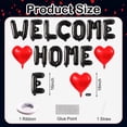 thumbnail image 4 of Wowhub Welcome Home Balloons Banner, Black Welcome Home Letter  with Red Heart, Housewarming Decorations for Family Homecoming, Loved Ones Return, Real Estate Open House Party Decor, 4 of 7