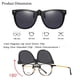 thumbnail image 4 of Gafas de Sol Polarizadas Clip-On Unisex Anti-Deslumbramiento Negras OopsMi, 4 of 7