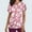 C-Pink, variant on Rciityk Scrub Tops Women V Neck Nurse Uniform Shirts with Pockets Casual Floral Printed Short Sleeve Working Medicals Blouse