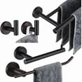 thumbnail image 1 of Double Towel Bar Matte Stainless Steel Bath Towel Rack for Bathroom Towel Holder Wall Mount Total Length TBLPB, 1 of 9