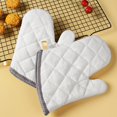 thumbnail image 2 of 1 par de guantes para horno gruesos resistentes al calor, manoplas antiescaldaduras que protegen la tela, manopla para horno para hornear, 2 of 3