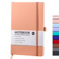 thumbnail image 4 of Lined Classic Pocket Notebook Journal [ Leather Hard Cover ][ 100 Gsm ] [ Ruled ] Premium Thick Paper With Inner Pocket 3.5, Red, 4 of 9