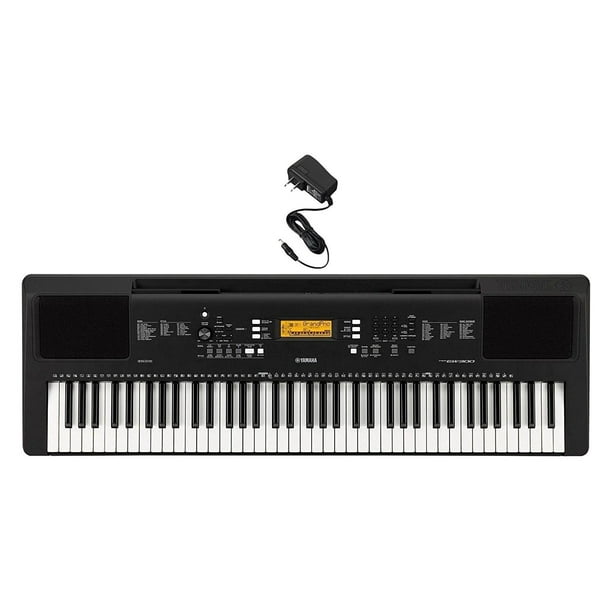 Yamaha PSRE263 61Key Portable Keyboard with Power Supply Walmart