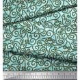thumbnail image 3 of Soimoi Poly Georgette Fabric Swirl Abstract Decor Fabric Printed Yard 52 Inch Wide, 3 of 3