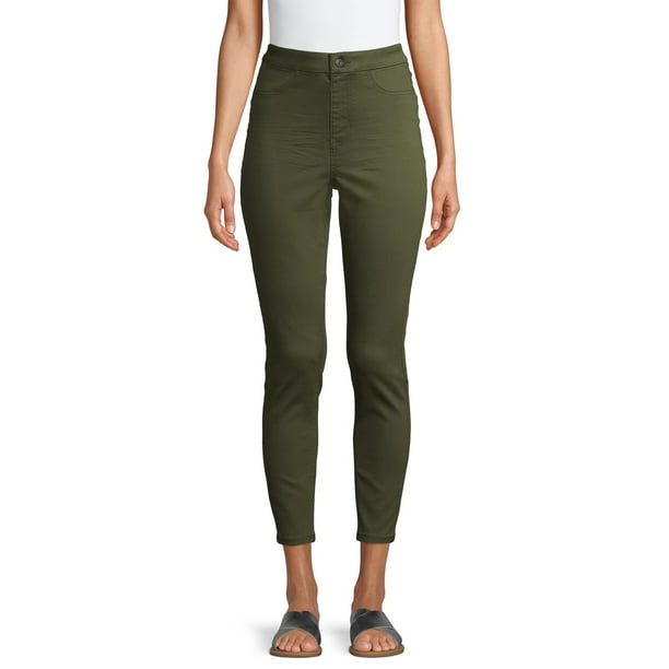 No Boundaries - No Boundaries Juniors' Curvy Super High Rise Pull On Jeggings - Walmart.com