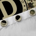 thumbnail image 4 of Erosebridal Kids Boys D Personalized Initial Blackout Curtains Set of 2 (52x84 Each),Abstract Camouflage Window Curtains, 4 of 6