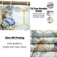thumbnail image 3 of Brythos 4Pcs Shower Curtain Set,Bathroom Rug Set,Bathroom Sets,Style12,72"X72", 3 of 6