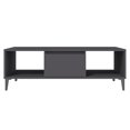 thumbnail image 3 of vidaXL Coffee Table Grey 103.5x60x35 cm Engineered Wood, 3 of 5
