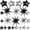 Black Silver, variant on 22 Pcs Silver Star Balloons,22/18/10 Inch Star Foil Mylar Balloon,Spike Balloon and Four Pointed Balloons for Party Supplies Christmas Birthday Wedding Photo Booth (Silver)