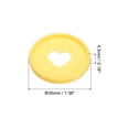 thumbnail image 2 of Unique Bargains Disques de Reliure en Plastique, Jaune, 22 Unités, 2 of 6
