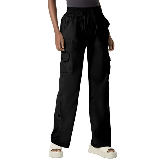 yunLCZ Womens Dress Pants Cargo Pants For Women High Waisted Wide Leg Casual Pants Y2k Streetwear Trousers With 6 Pockets Office Slacks