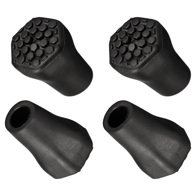 Unique Bargains Climbing Ski Cane Protectors Replacement Accessories Trekking Pole Tips 4 Pack