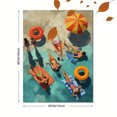thumbnail image 3 of Summer Pool Party Canvas Print Wall Art for Living Room Bedroom Bathroom Kitchen Office Hotel Spa Decor, 3 of 8