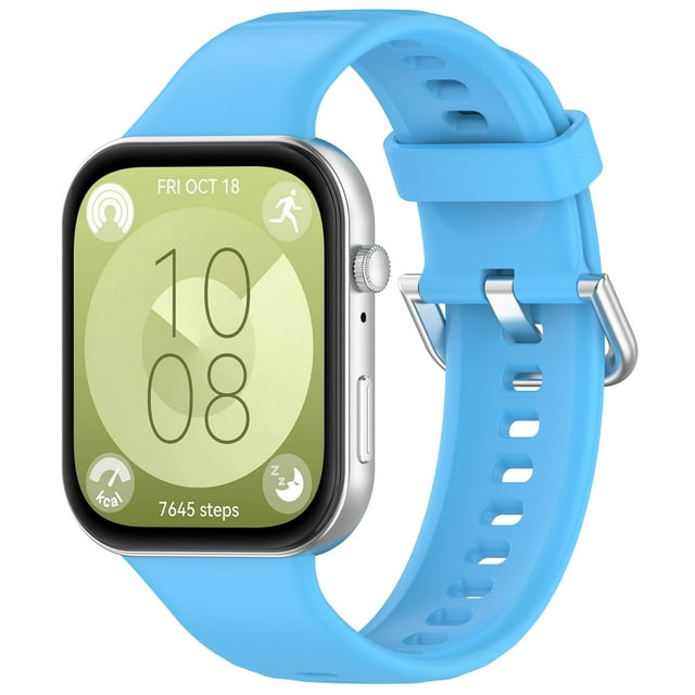 Pulsera de silicona deportiva de color sólido a prueba de sudor con ajuste cómodo y amplia compatibilidad compatible con Smartwatch