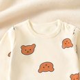 thumbnail image 6 of 18-24 Months Toddler Boys Bear Print Long Sleeve Pajama Set,2-Piece Sleepwear Loungewear for Fall Winter, 6 of 9