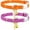 B, variant on Multi Style Breakaway Kitten Collar with Bell, Soft Cotton Vibrant Printed Adjustable Safety Buckle Pet Collar for Holiday Daily Cat Outfit