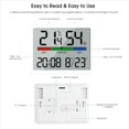 thumbnail image 2 of 8280 el Reloj Digital Simple y Delgado Se Puede Montar en la Pared Lcd Reloj Electrónico Multifunción de Temperatura y Humedad, 2 of 5