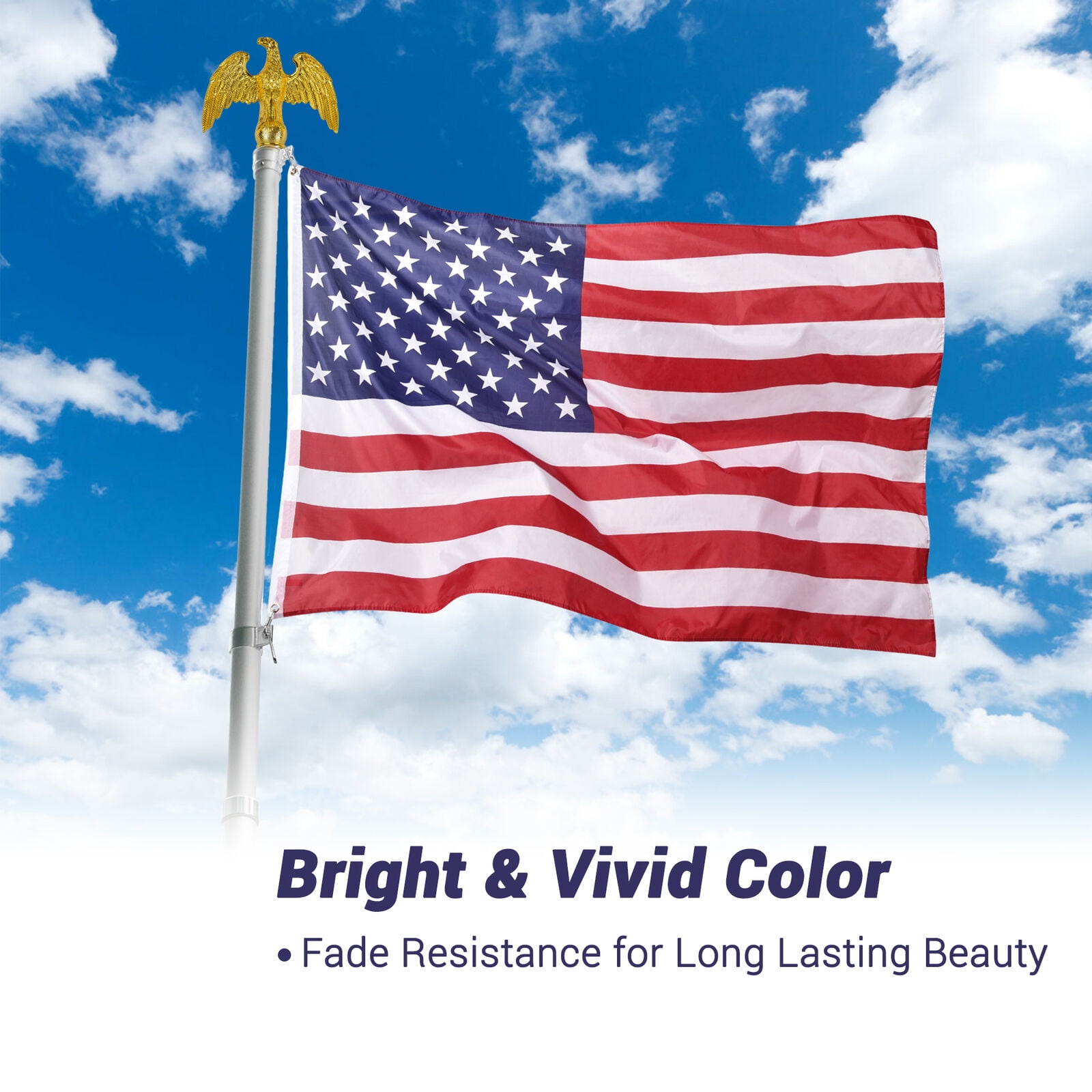 4x6 Ft US Flag Fade Resistance Bright  Polyester Fabric Decoration Outdoor Club 