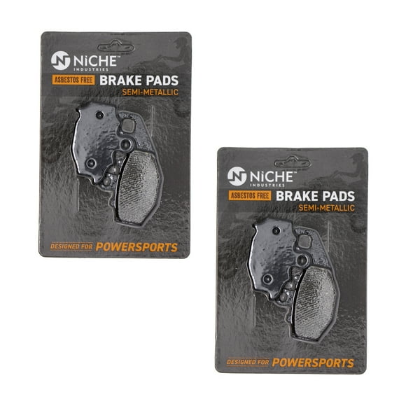Niche Rear Brake Pad for Kawasaki Ninja ZX6R Semi-Metallic Motorcycle 2 Pack 519-KPA2389D