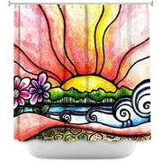 Shower Curtains - DiaNoche Designs - Heat Wave
