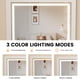 thumbnail image 5 of Yeshouse Tocador pequeño con espejo y luces, 3 en 1, compacto, con 3 modos de luz, color rosa, con compartimento y silla con ruedas para habitación pequeña, dormitorio o apartamento, 5 of 8