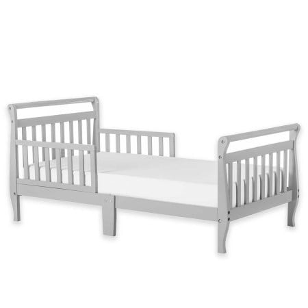 Dream On Me Sleigh Toddler Bed Multiple Finishes With Bed Rails Walmart Com Walmart Com