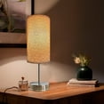thumbnail image 4 of Lampara De Mesa, Luz Ideal, Murano Satín, Pantalla De Tela Beige, 4 of 5