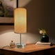 thumbnail image 4 of Lampara De Mesa, Luz Ideal, Murano Satín, Pantalla De Tela Beige, 4 of 5